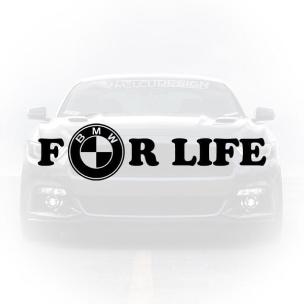 sticker auto for life text tuning masina design minimalist