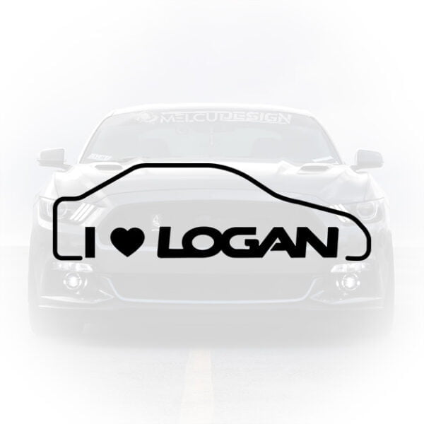Autocolant Dacia Logan 2 pentru lunetă
