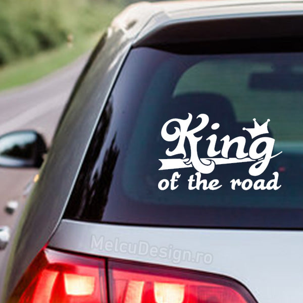 – Decal auto regal King of the Road pentru mașină