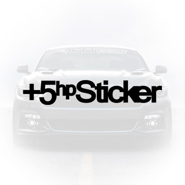 sticker auto 5hp boost mesaj funny tuning masina