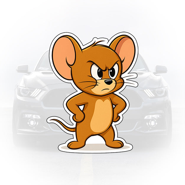 sticker auto jerry color design cartoon masina