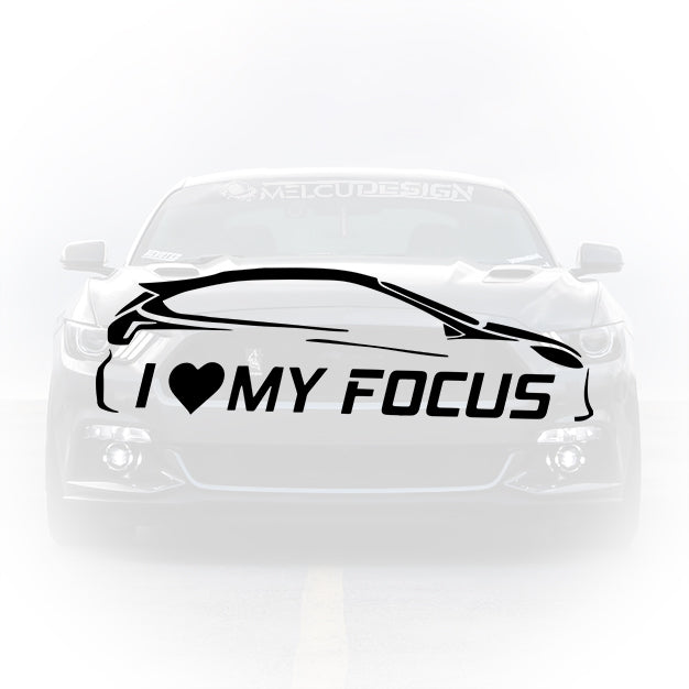 Autocolant auto Ford Focus personalizat
