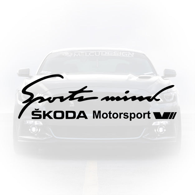 Sticker tuning Skoda sport pentru lunetă