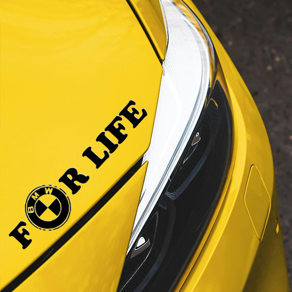 sticker auto for life text tuning masina design minimalist