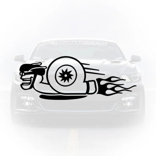 Sticker-Auto-Melc-Turbo-cu-Flacari