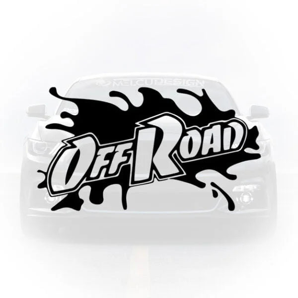 Sticker auto Off Road cu design tip pată de noroi sau cerneală pentru mașini 4x4