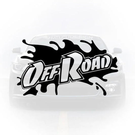 Sticker auto Off Road cu design tip pată de noroi sau cerneală pentru mașini 4x4