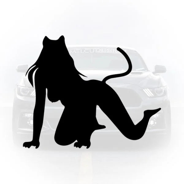 Stil și atitudine într-un singur design! Stickerul Sexy Girl Silhouette este alegerea fanilor de tuning care preferă un look curat, dar de impact.
