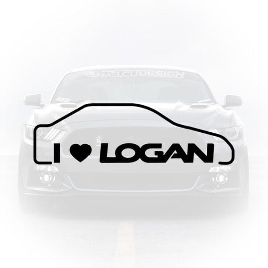 Autocolant Dacia Logan 2 pentru lunetă
