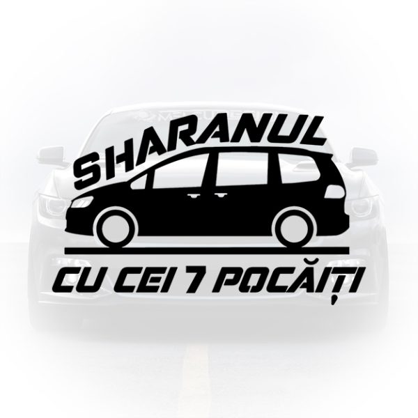 Sticker Auto Sharan - „Sharanul cu cei 7 pocaiti”