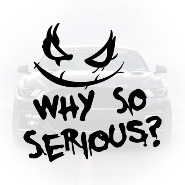 Sticker auto why so serious mesaj funny
