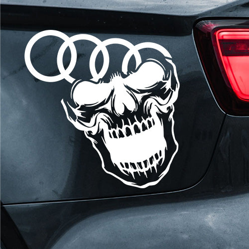 Sticker Auto - Audi Skull Edition - Decal Tuning Personalizat MelcuDesign