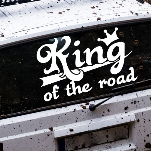 Sticker Auto - King of the Road – Design Crown