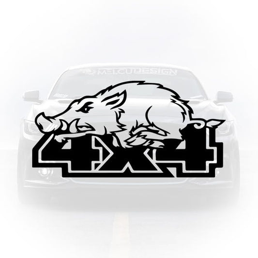 sticker auto 4×4 mistret off‑road hunting design