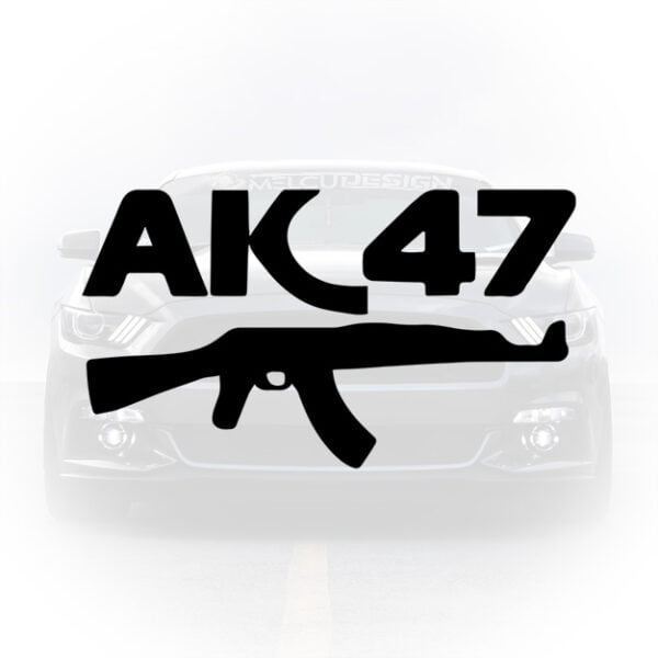 sticker auto ak47 kalashnikov design tactical masina
