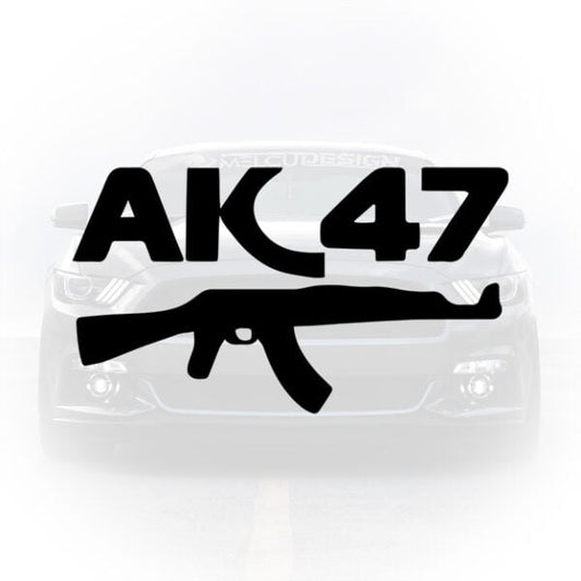 sticker auto ak47 kalashnikov design tactical masina
