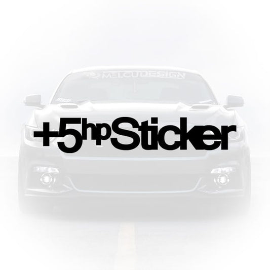 sticker auto 5hp boost mesaj funny tuning masina