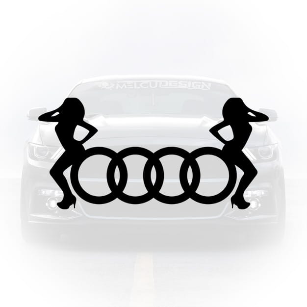 sticker auto audi sexy girls edition design îndrăzneț