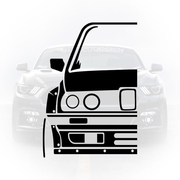 sticker masina bmw e30 old school design