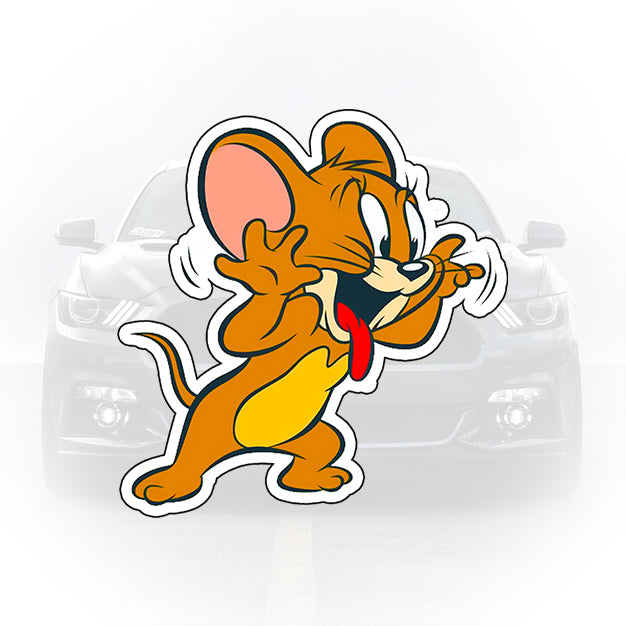 sticker auto jerry color design cartoon cool masina
