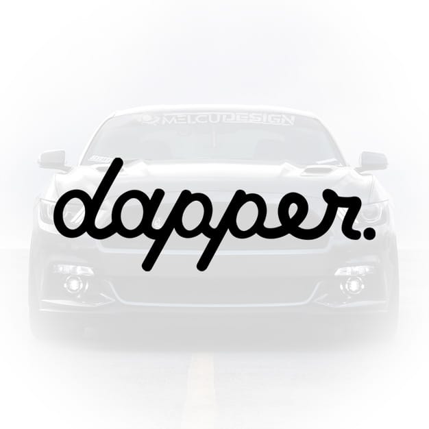 sticker auto dapper styling low clean design