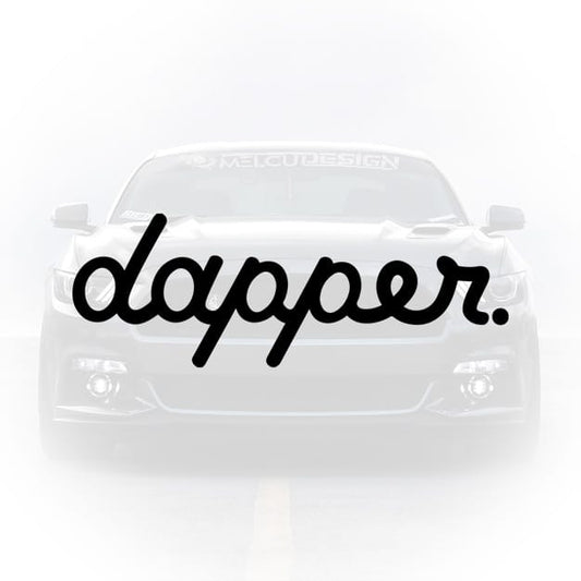 sticker auto dapper styling low clean design