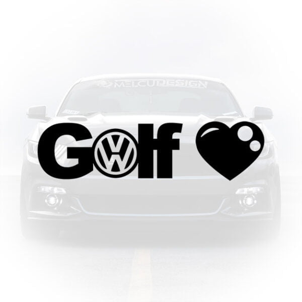 sticker auto vw golf lf custom design tuning
