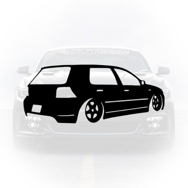 sticker auto golf 4 mk4 silueta legenda nemuritoare
