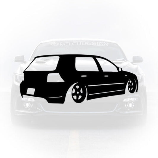 sticker auto golf 4 mk4 silueta legenda nemuritoare
