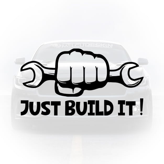 sticker masina proiect auto build mesaj motivare