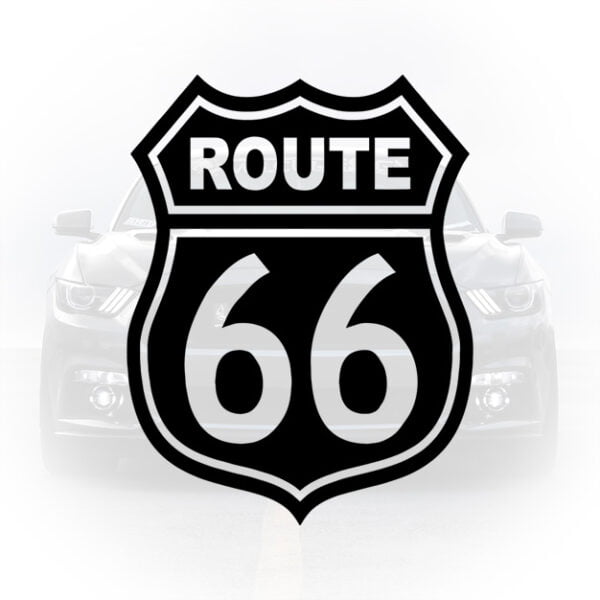 Decal auto retro Route 66 pentru personalizare mașină melcudesign
