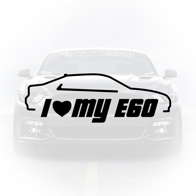 Sticker BMW E60 pentru lunetă și portbagaj
