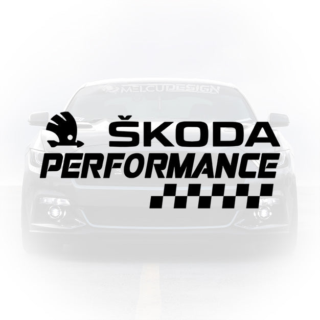 Autocolant Skoda Performance pentru tuning exterior
