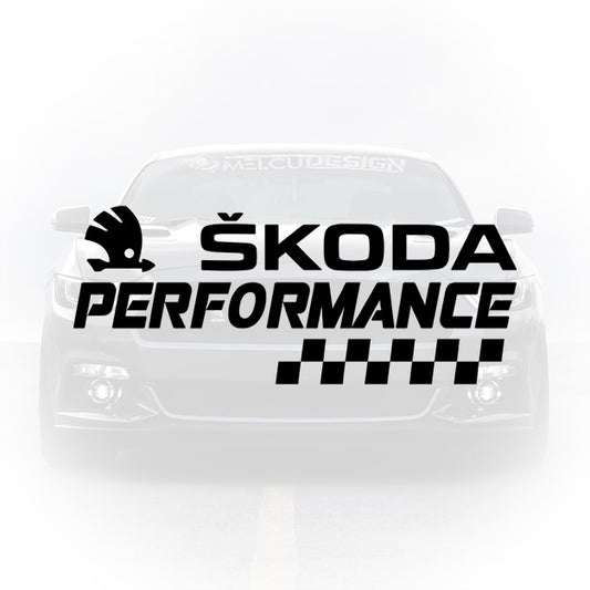 Autocolant Skoda Performance pentru tuning exterior
