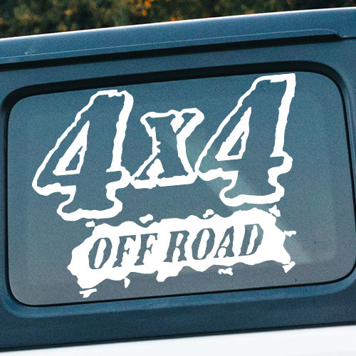 Sticker auto 4x4 Off Road - grunge mud design
