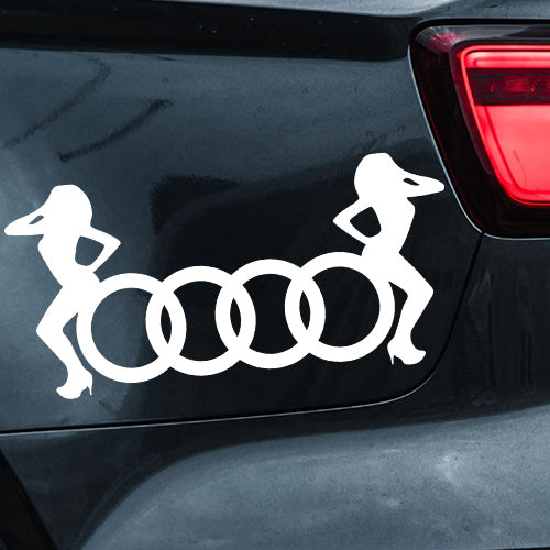 Sticker auto Audi Sexy Girls Edition – design îndrăzneț
