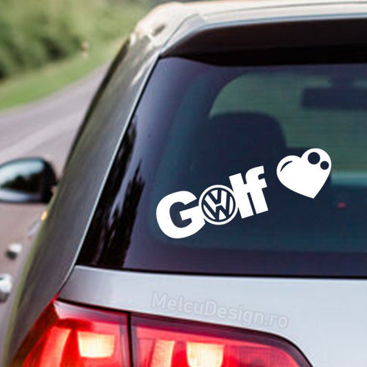 sticker auto vw golf lf custom design tuning
